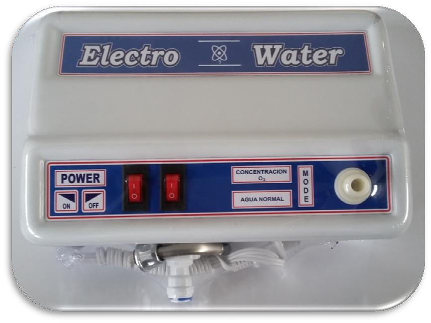 Purificador de agua ElectroWater con generador de ozono, acabado blanco